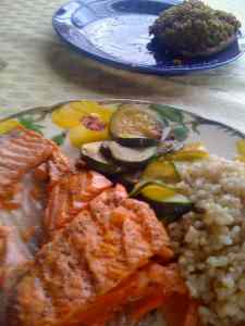 cooked copper river salmon 