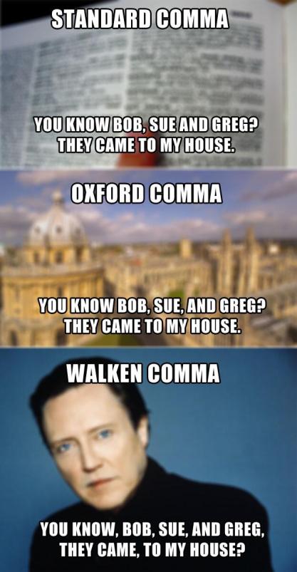 the Walken comma